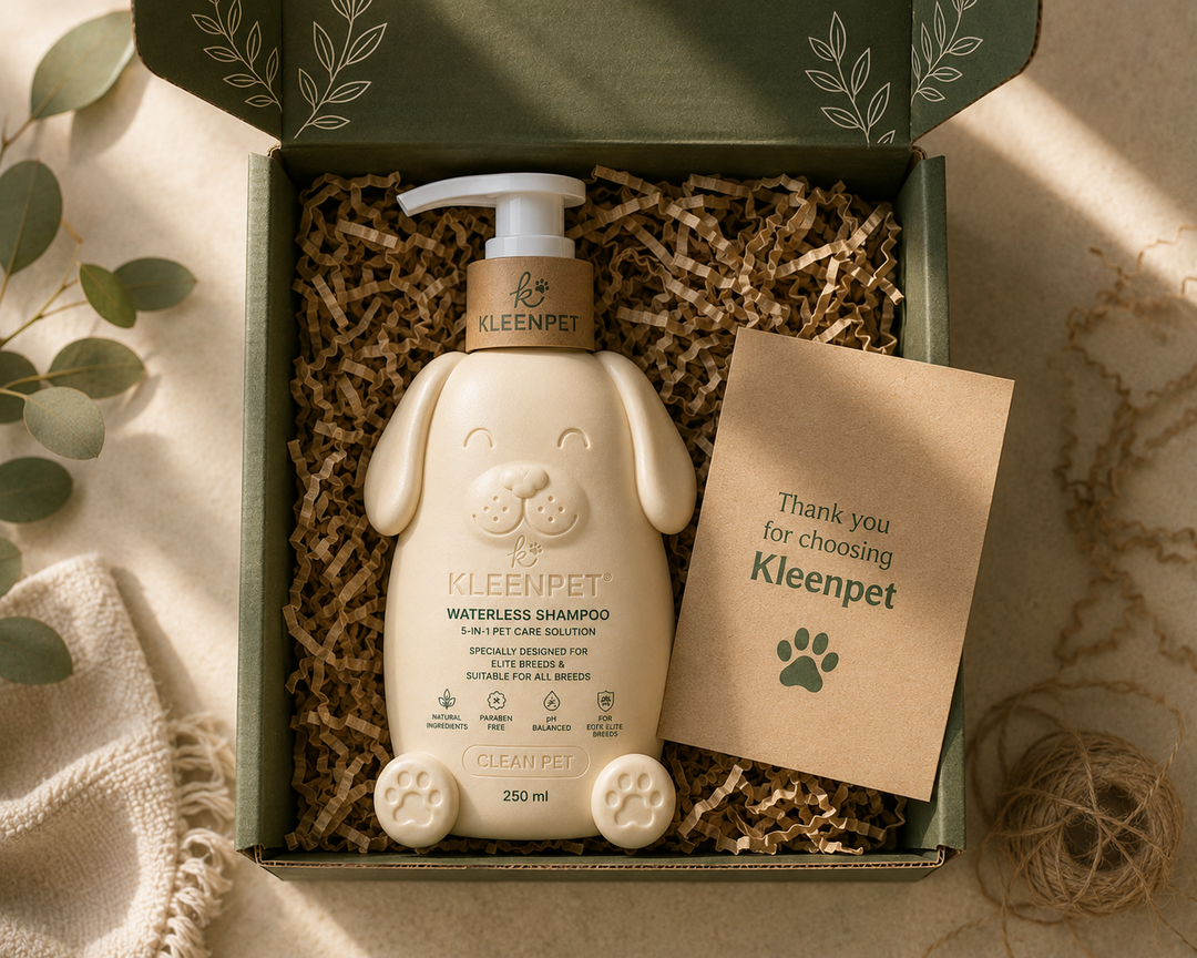 KLEENPET™ Natural Cat Waterless Shampoo – Cat Face Design