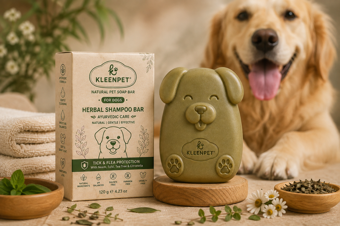 KLEENPET™ Natural Dog Syndet Bar – Dog Face Design