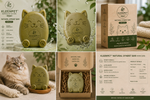 Load image into Gallery viewer, KLEENPET™ Natural Cat Syndet Bar – Cat Face Design
